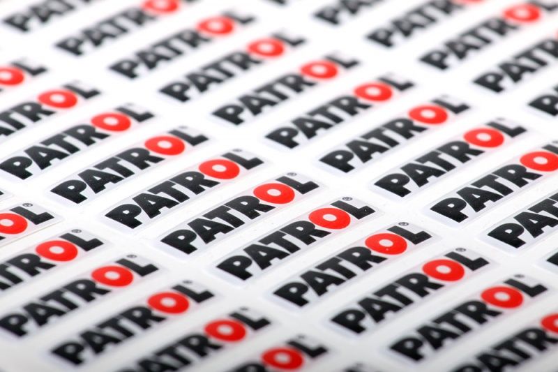 plastické samolepky  - logoprinty
